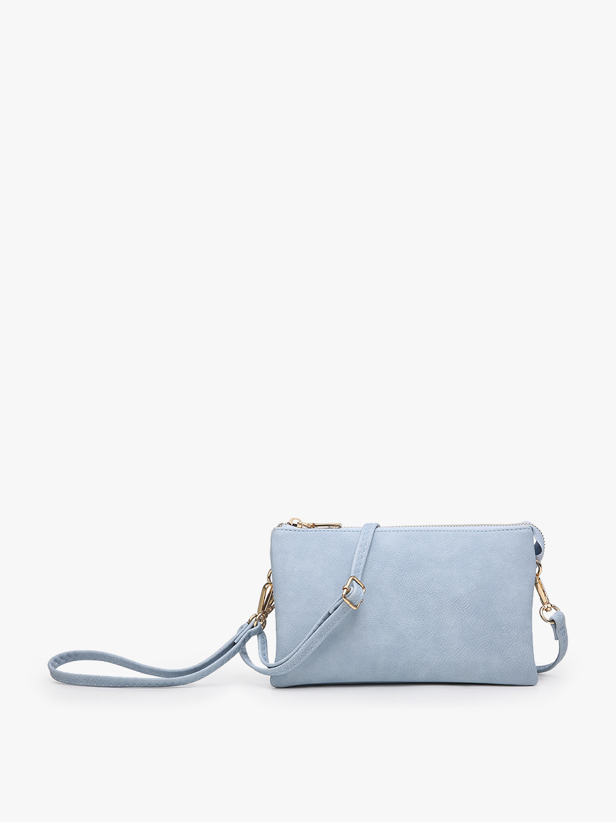 Jen & Co. - M013 Riley Monogrammable 3 Compartment Crossbody/Wristlet: Camo