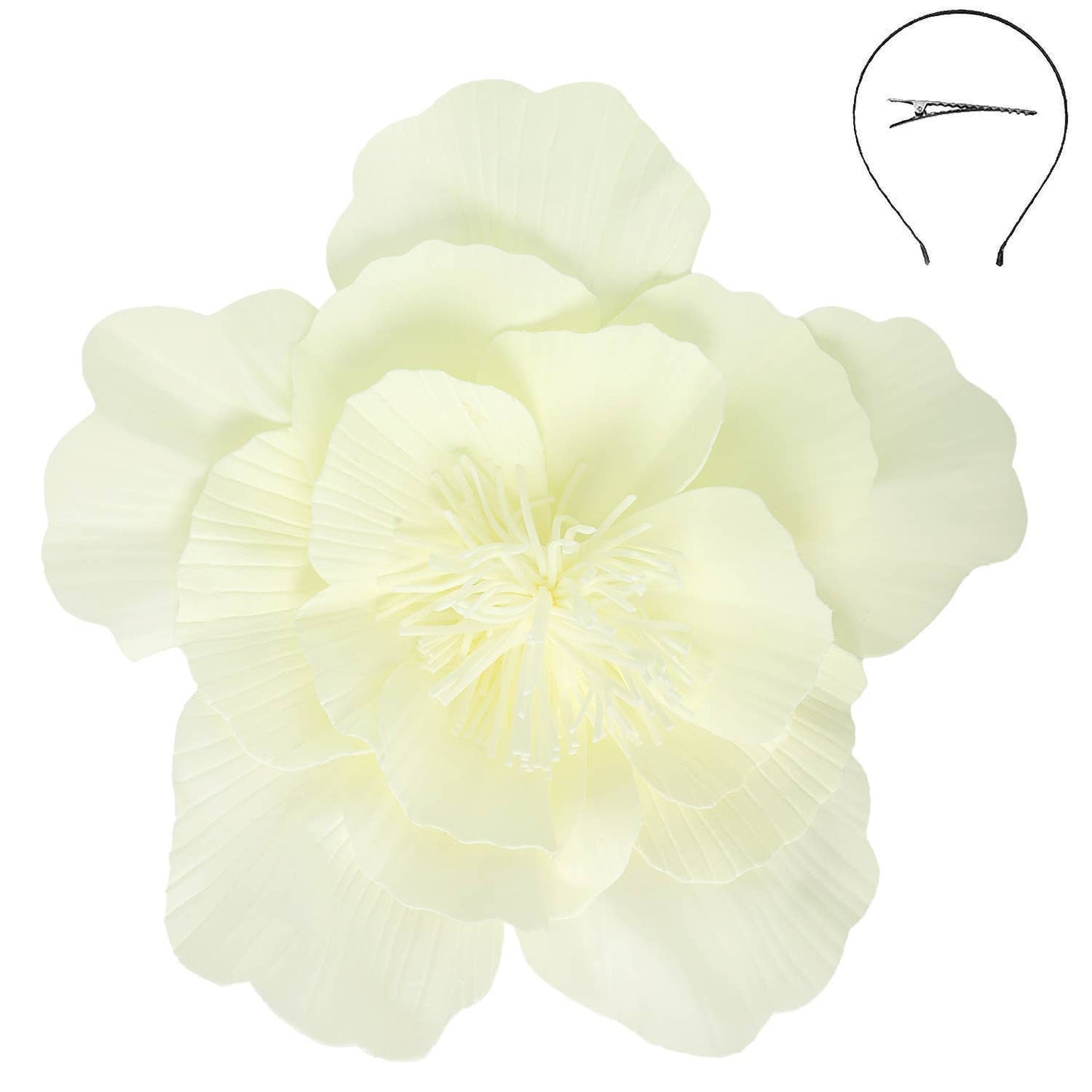SP Sophia Collection - Lightweight Camellia Flower Fascinator : Red