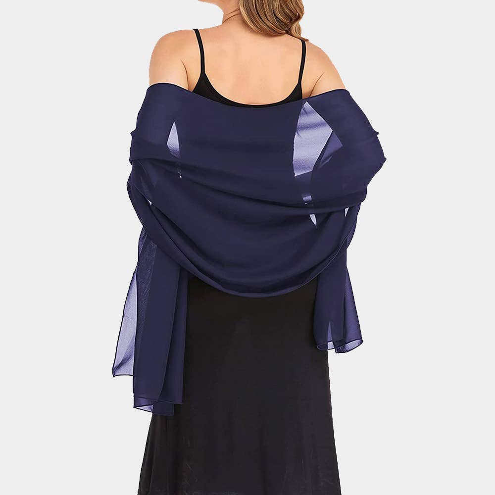 Sensibling Corp. - Lightweight Chiffon Shawl Scarf Wrap: Burgundy