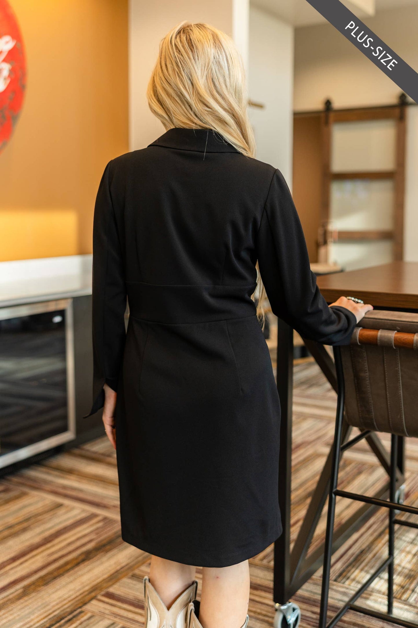 Dear Scarlett - Comfortable Ponte Dress : Olive