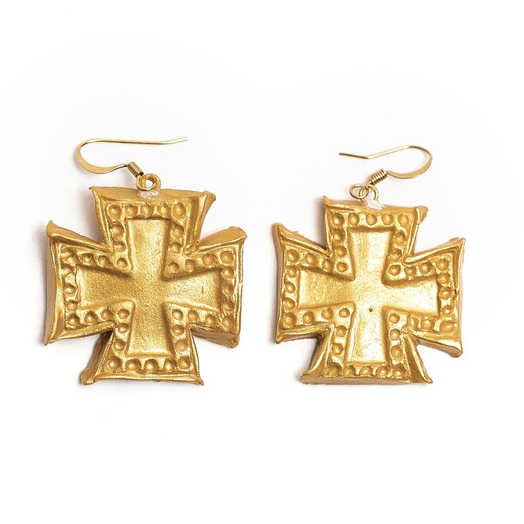 Hidden Truth Jewelry - Elizabeth Cross Dangles Earrings