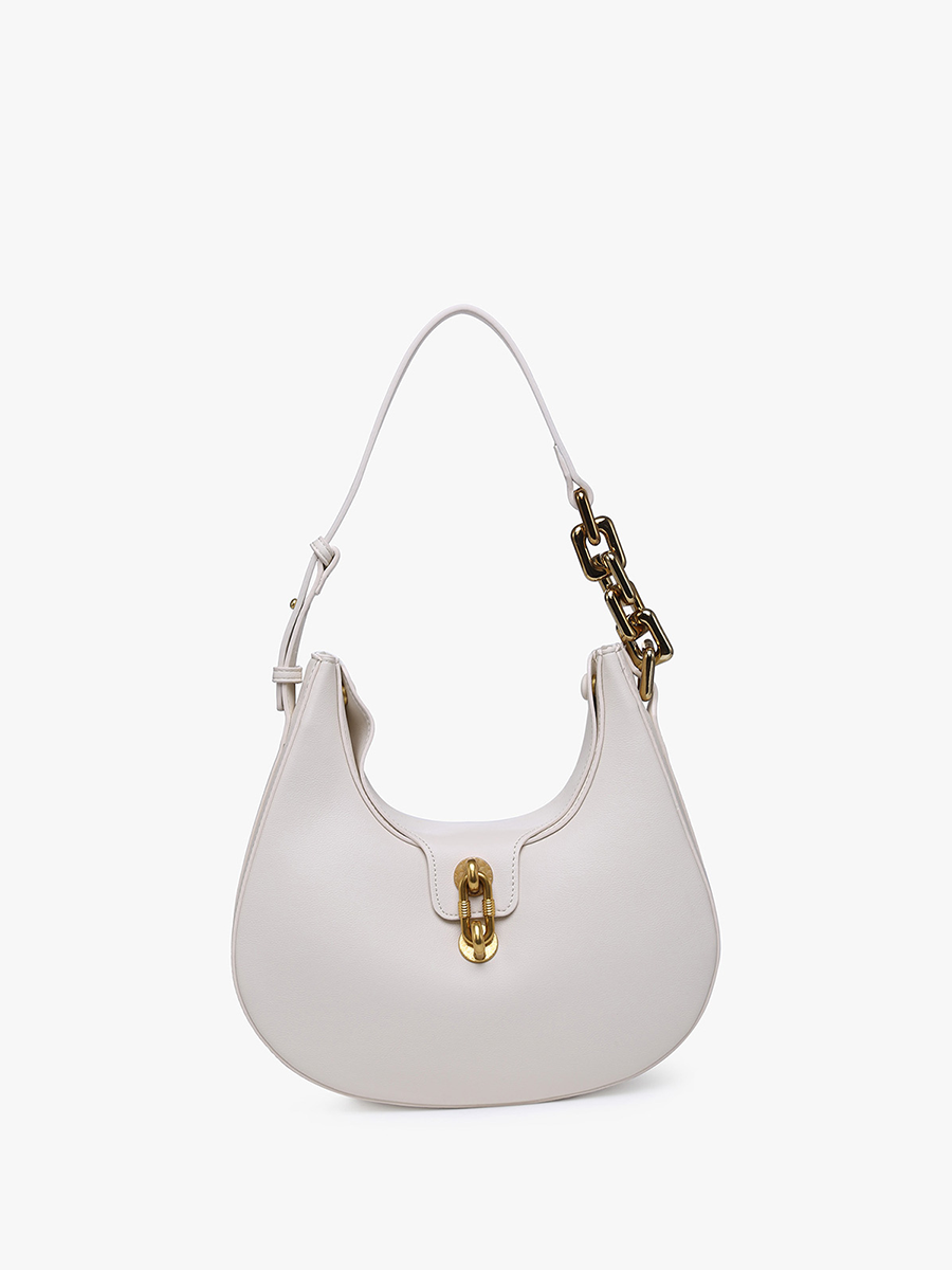 Jen & Co. - JN2240 Dallas Twist-Lock Shoulder Bag: Mocha