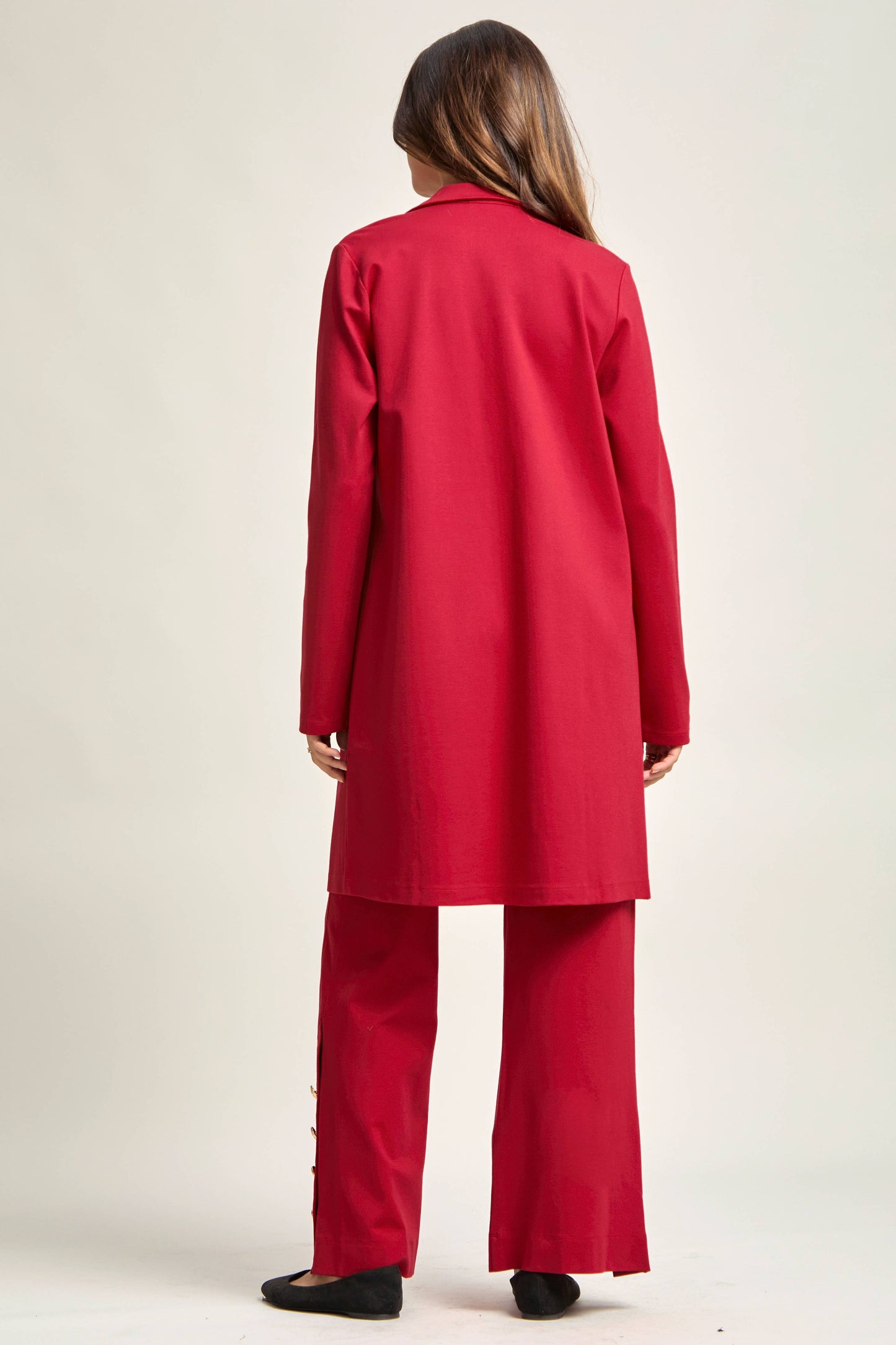 Dear Scarlett - Magic Chic Midi Jacket: Red