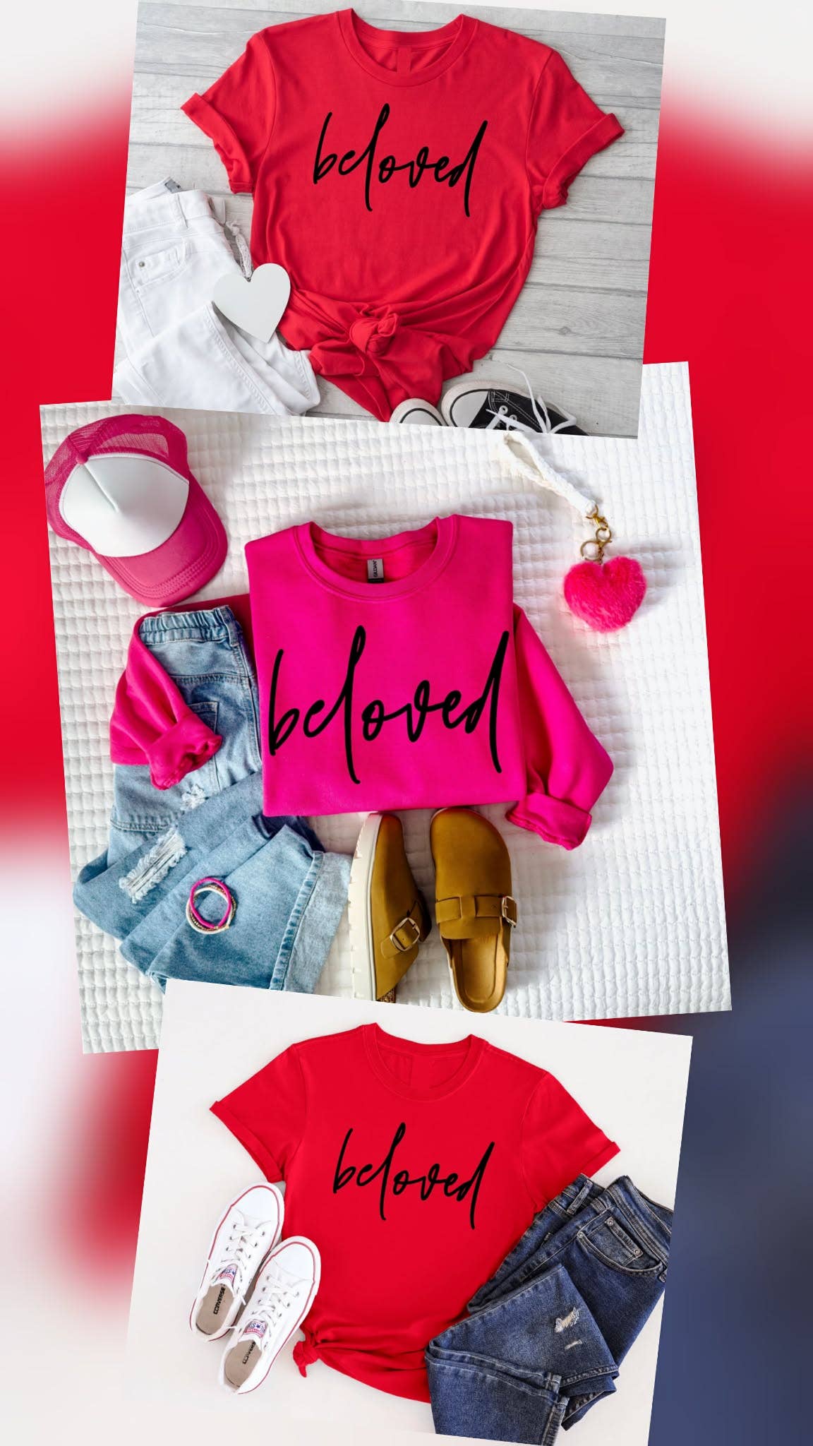 Fox and Owl-Beloved Pink Christian Sweatshirt