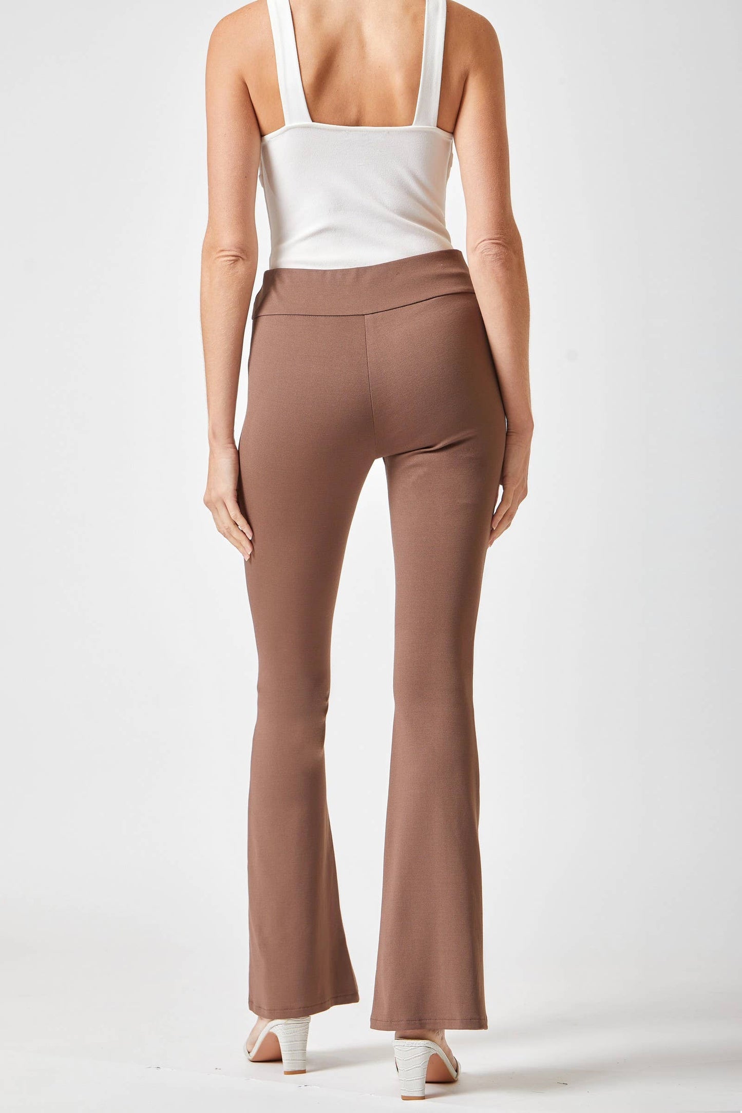 Dear Scarlett - Magic High Waisted Kick Flare Pants: VIOLET / XL