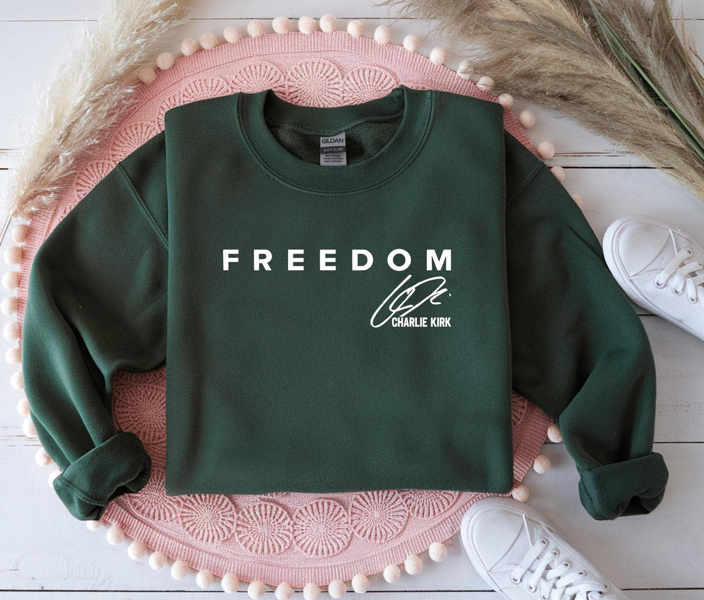 DLT Ecommerce - Charlie Kirk Freedom T-Shirt, Charlie Kirk Sweatshirt : Black / M / T-Shirt