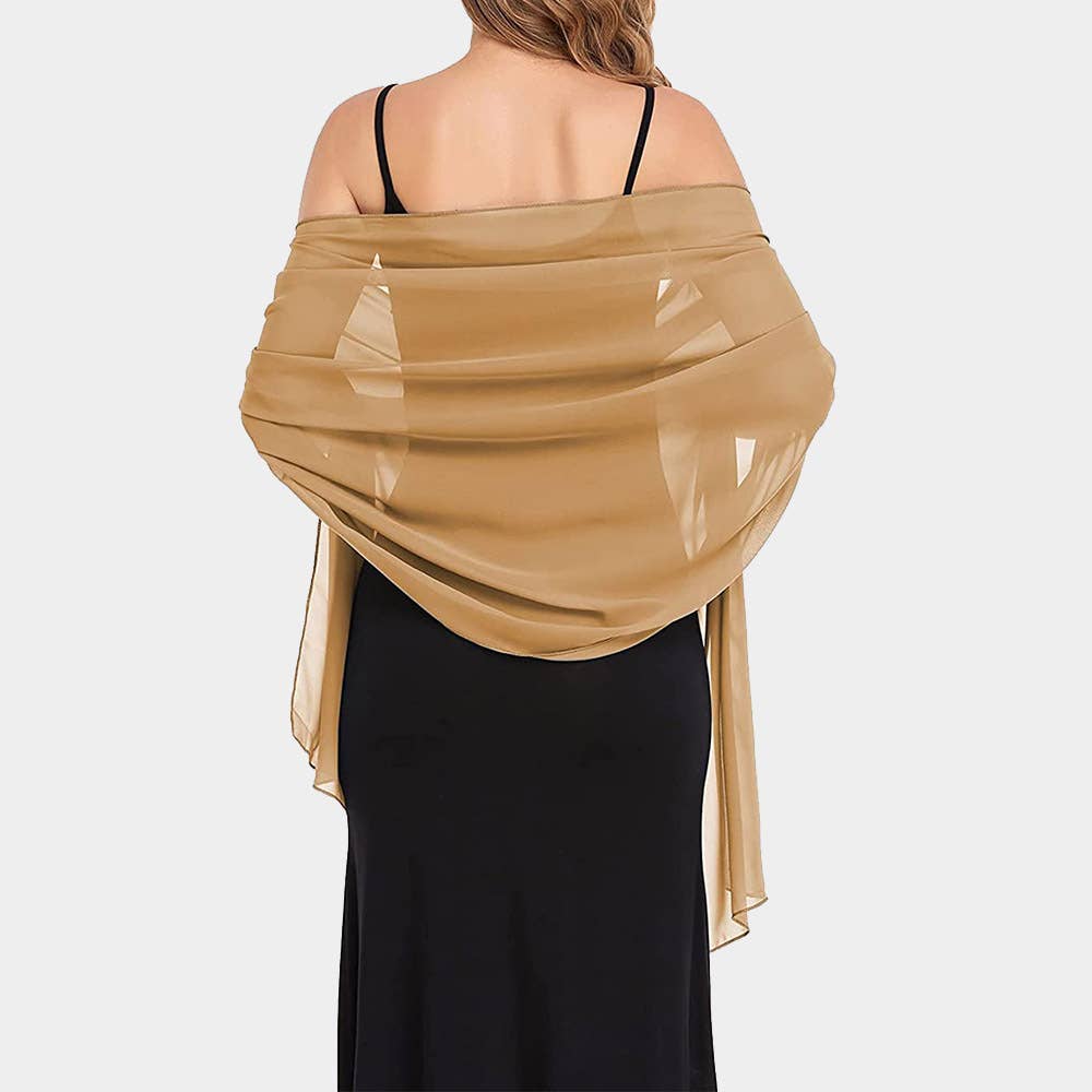 Sensibling Corp. - Lightweight Chiffon Shawl Scarf Wrap: Burgundy