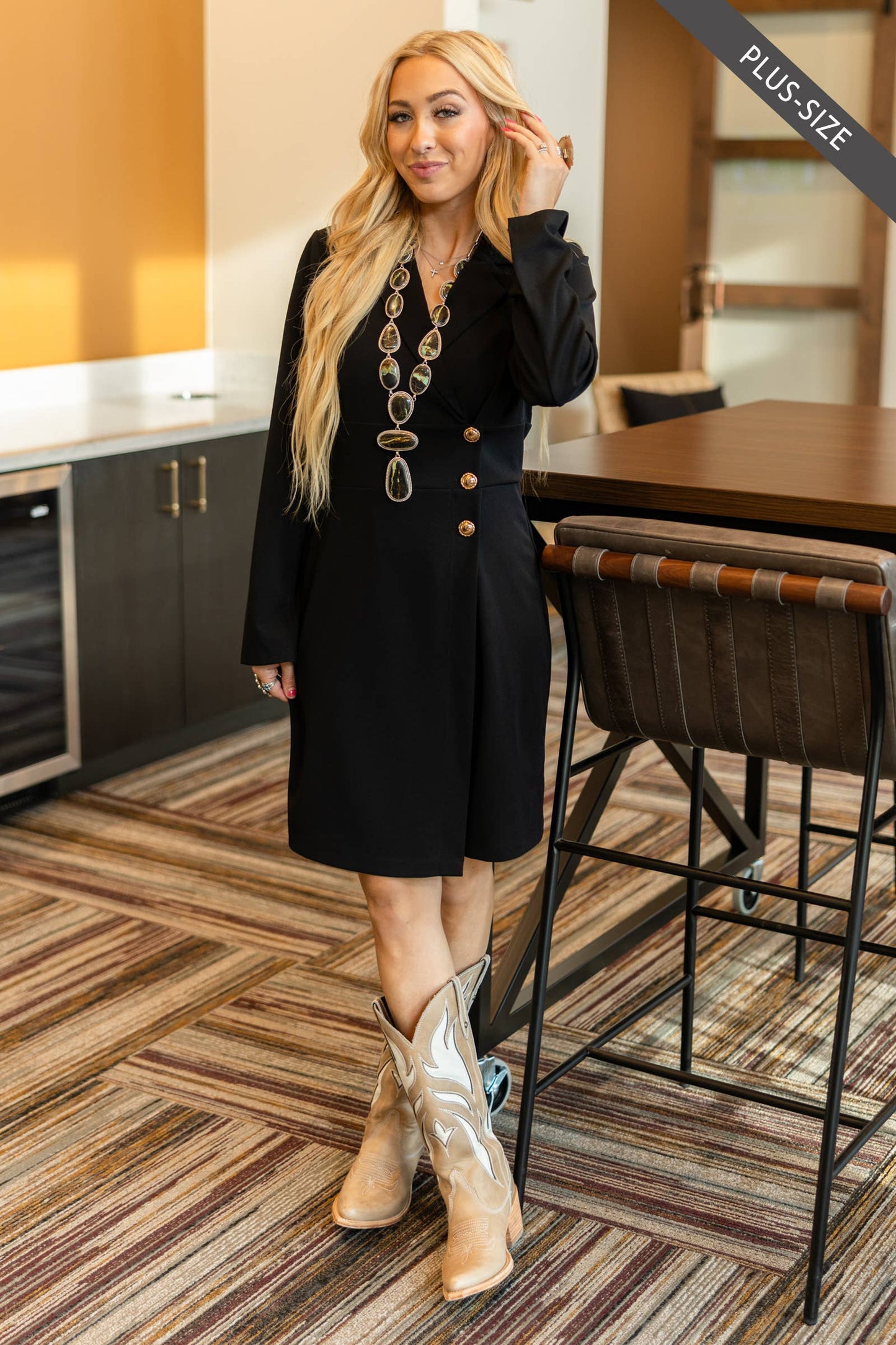 Dear Scarlett - Comfortable Ponte Dress : Olive
