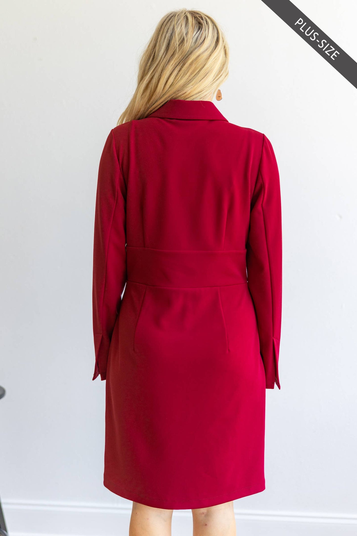 Dear Scarlett - Comfortable Ponte Dress : Olive