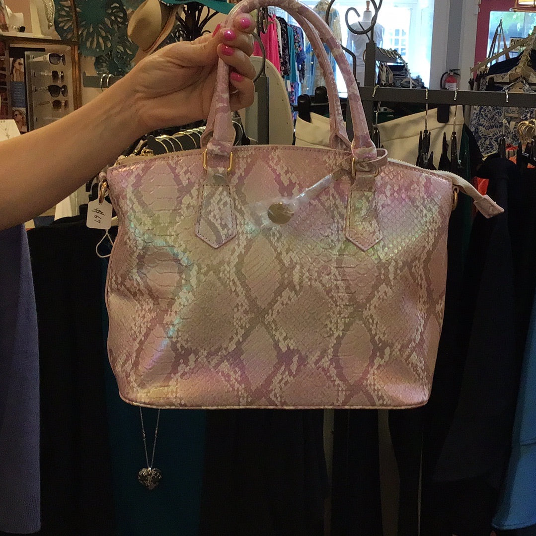 Handbag shimmer snakeskin