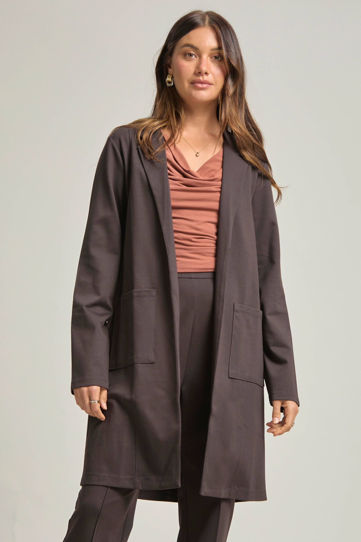 Dear Scarlett - Magic Chic Midi Jacket: Red