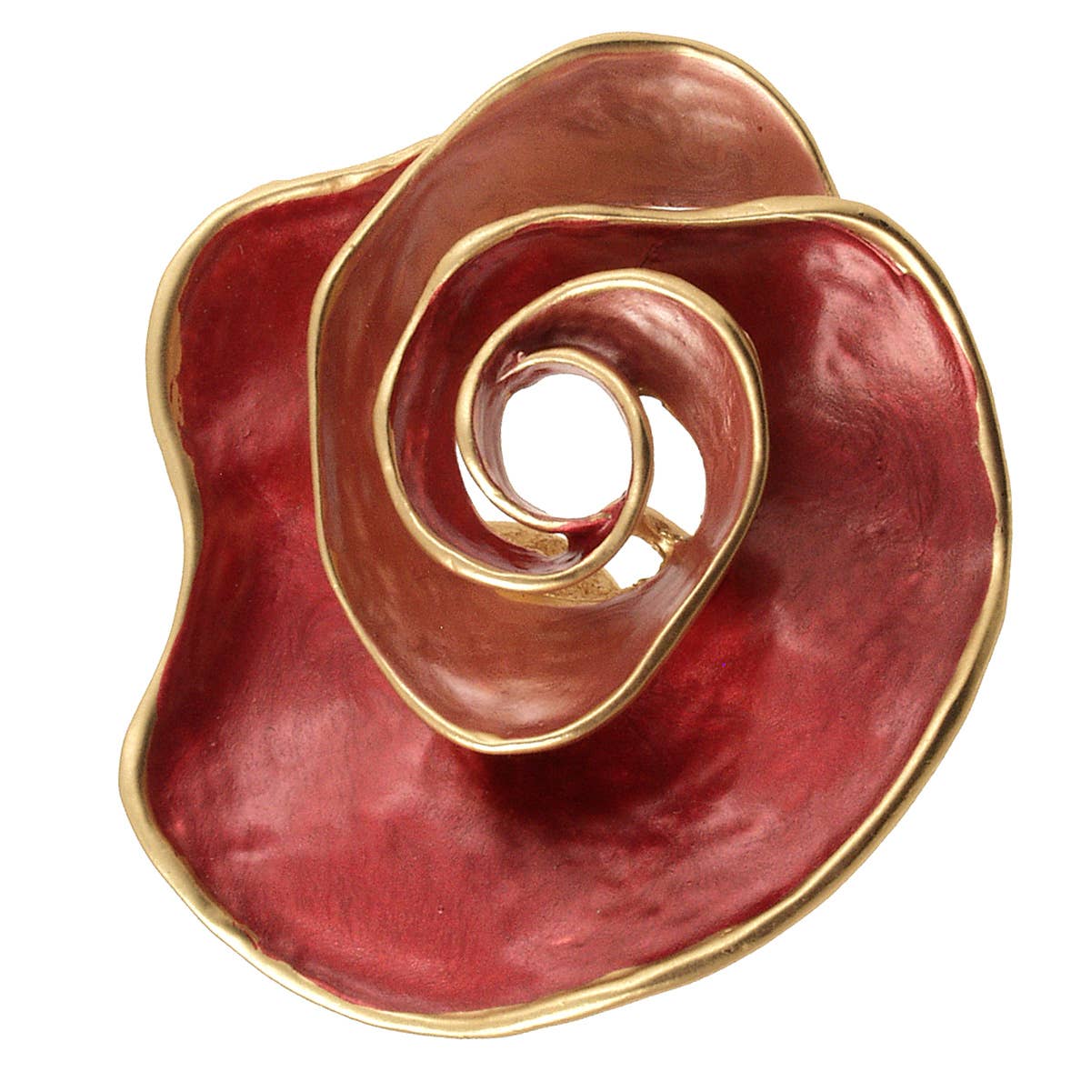 Origin Jewelry - Blue Flower Magnetic Brooch: Gr White