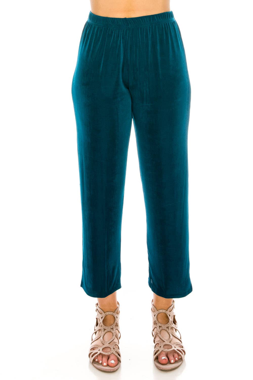 Jostar - Acetate Ankle Length Pants - 5001AY-ARS1: Ivory