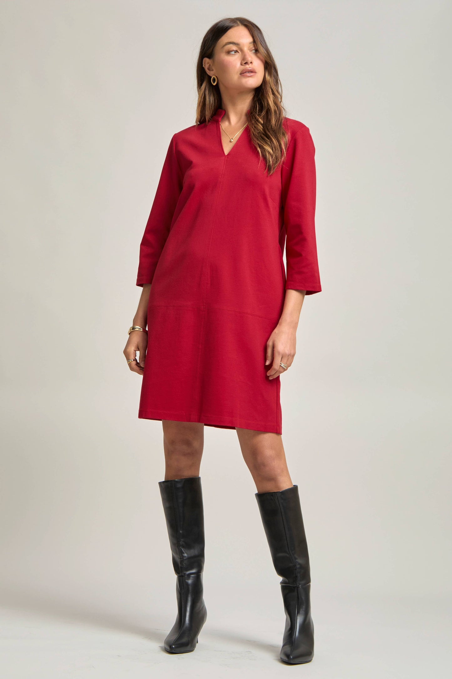 Dear Scarlett -  Magic  A-Line Dress: Red