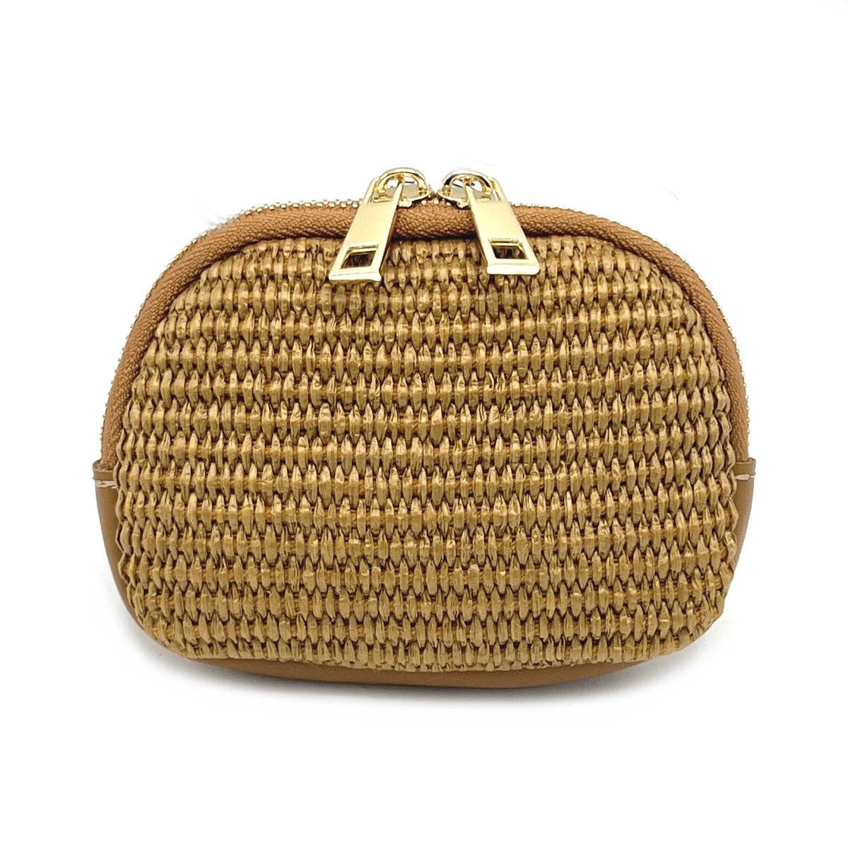 Suie Valentini srl - Summer collection, leather and raffia purse, art. PO01: Green