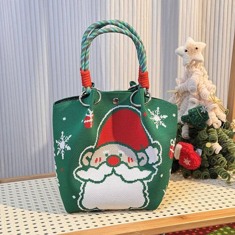 UZ Wholesale Store - Christmas Jacquard Knit Handbag: 4