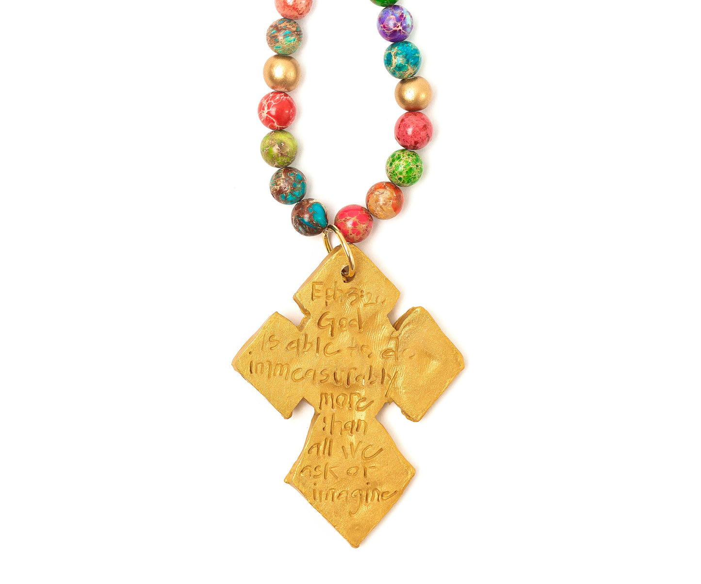 Hidden Truth Jewelry - Multicolored Sea Jasper with Amy Cross
