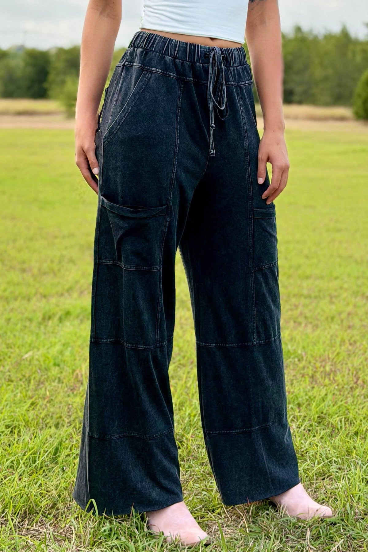 Addy & Me Apparel LLC - Mia Lounge Cargo Pants: S