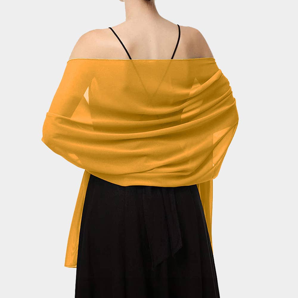 Sensibling Corp. - Lightweight Chiffon Shawl Scarf Wrap: Burgundy