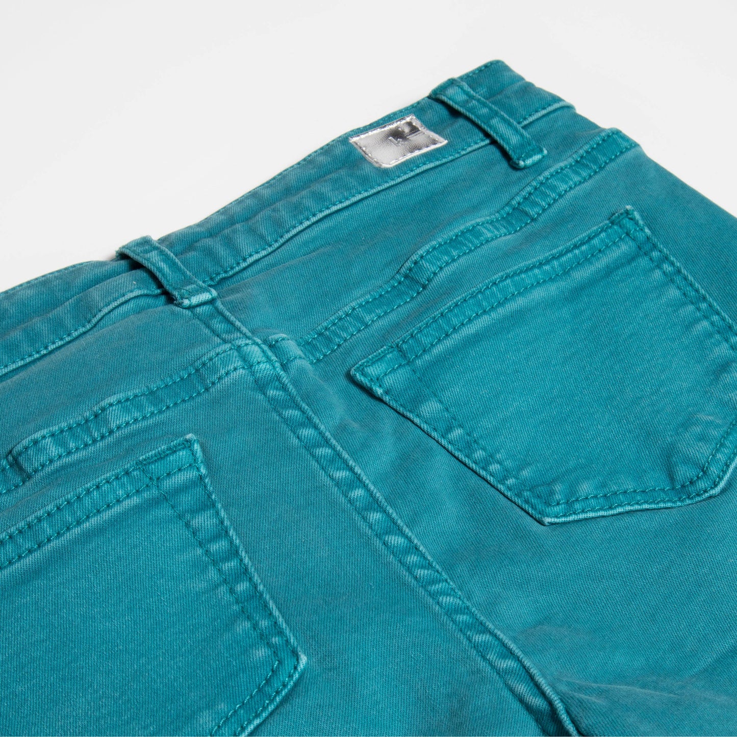 Kidpik - Cuffed Skinny Pant: Aqua Haze / 8