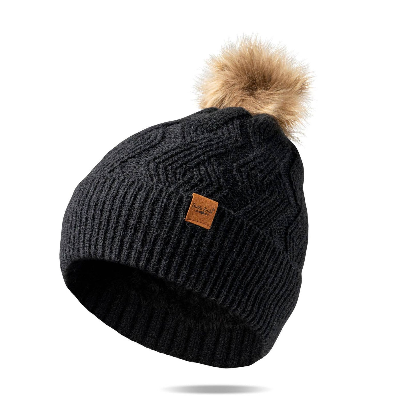 DM Merchandising - Britt's Knits Mainstay Pom Hat Open Stock: Purple