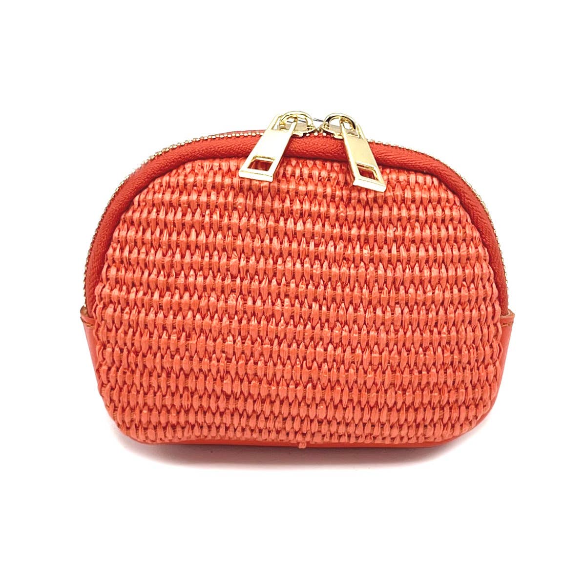 Suie Valentini srl - Summer collection, leather and raffia purse, art. PO01: Royal Blue