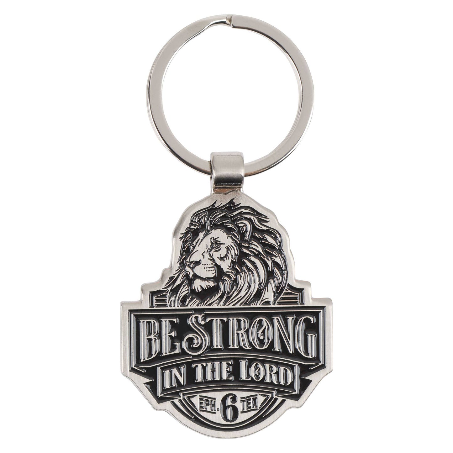 Christian Art Gifts - Keychain Strong in the Lord Eph. 6:10
