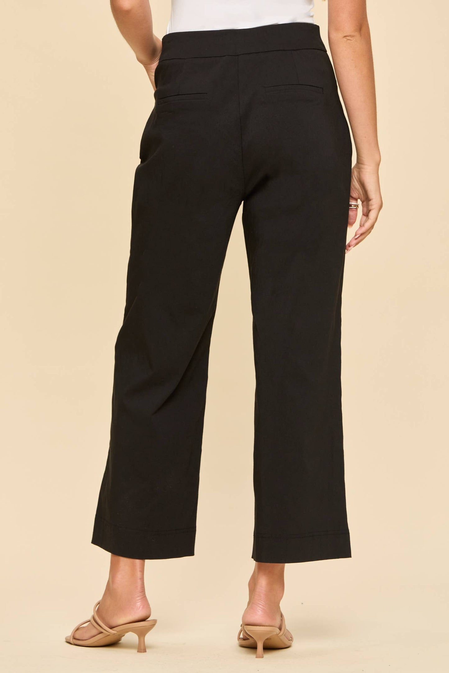 Dear Scarlett - Everyday Only Pair Wide Leg Pants: OFF WHITE