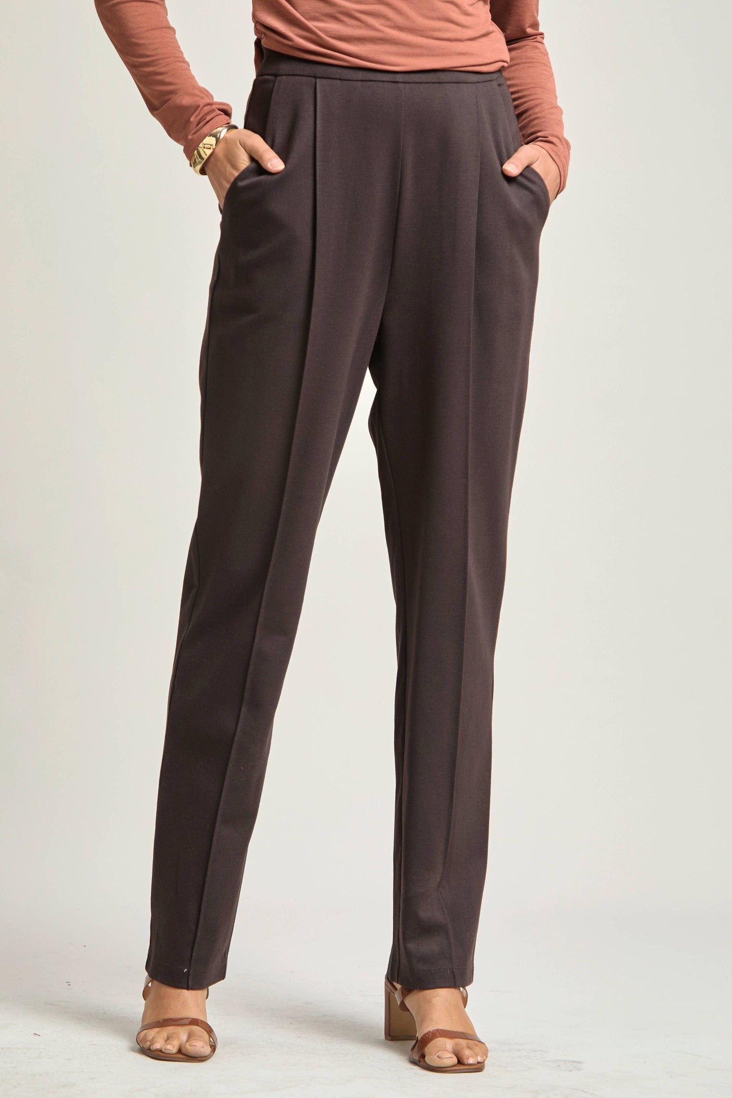 Dear Scarlett - Magic High-Rise Barrel Pants: Black / XL