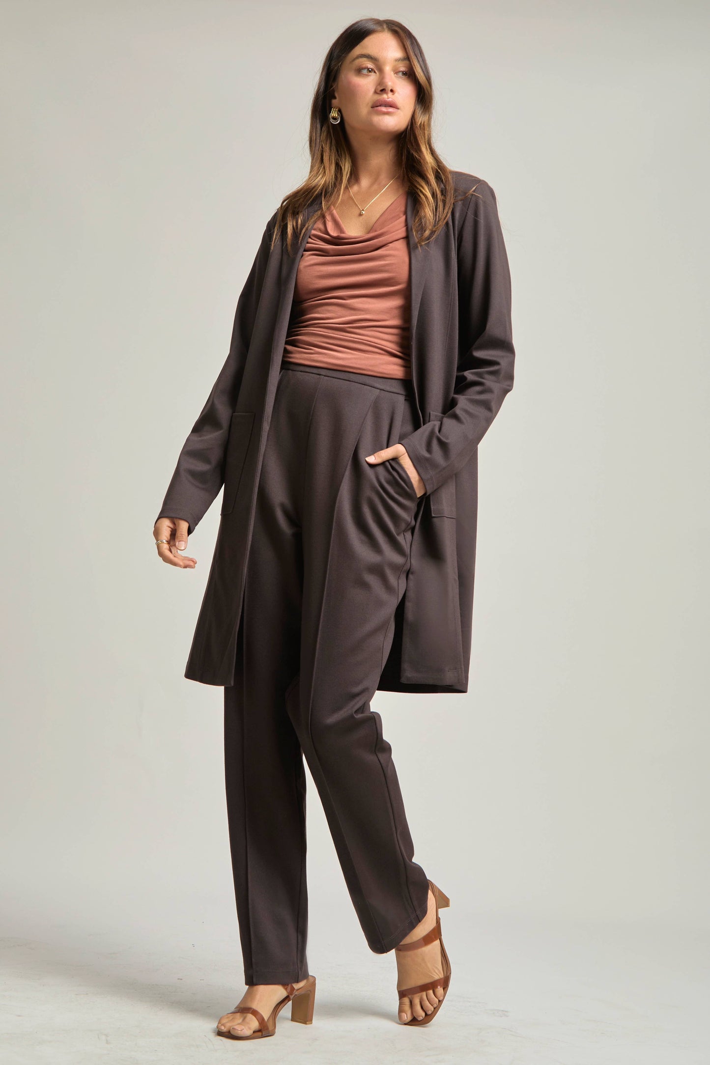 Dear Scarlett - Magic Chic Midi Jacket: Red