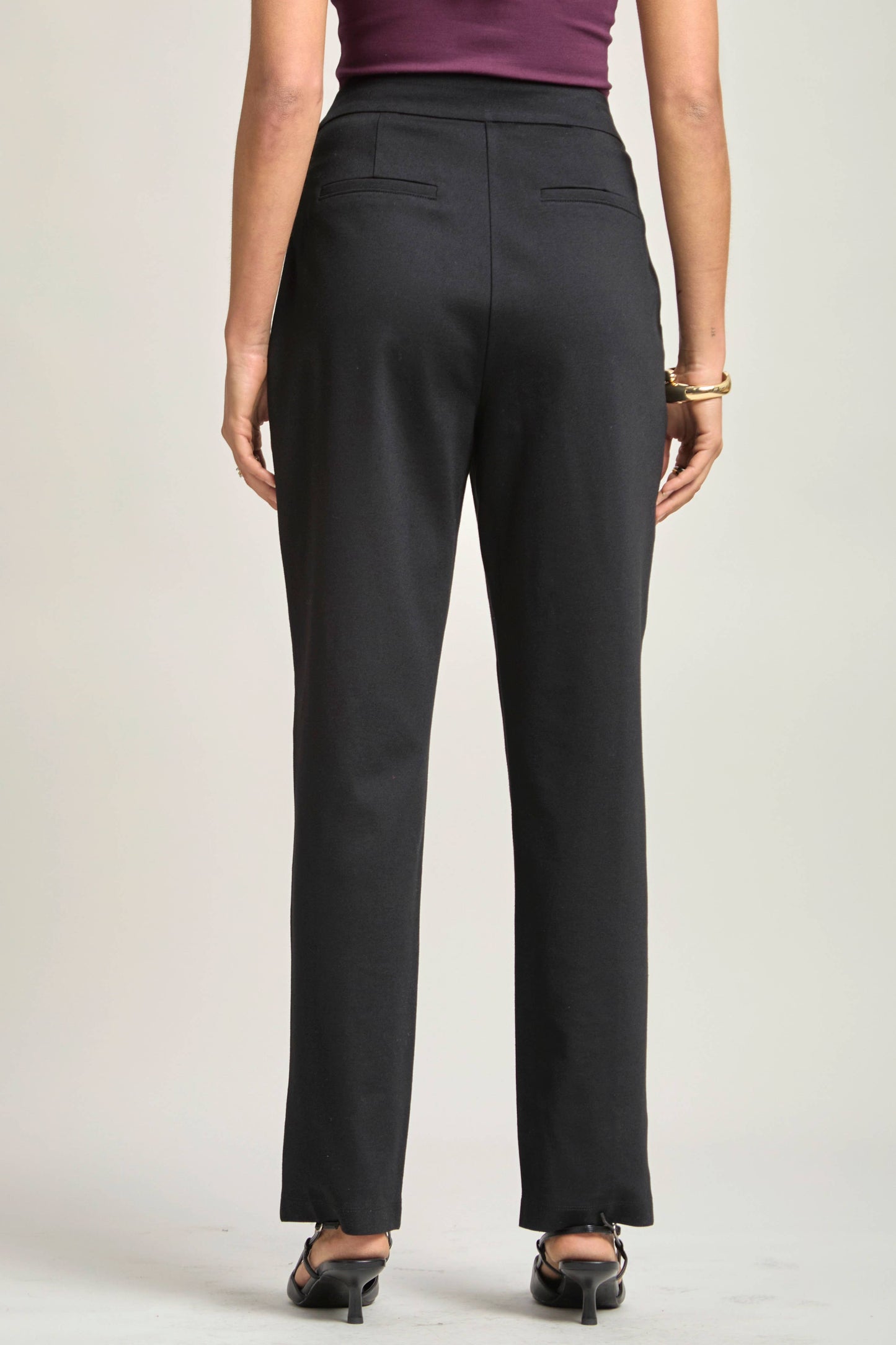 Dear Scarlett - Magic High-Rise Barrel Pants: Black / XL