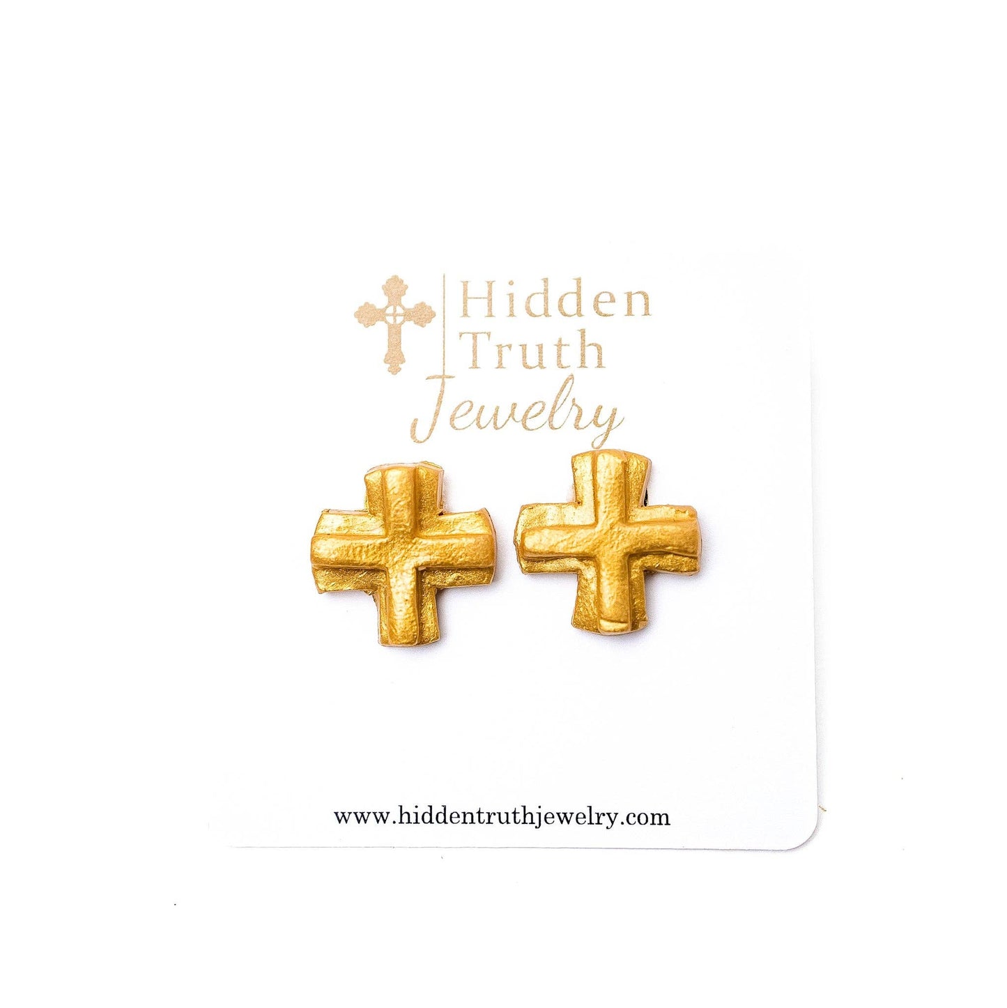 Hidden Truth Jewelry - Piper Cross Studs