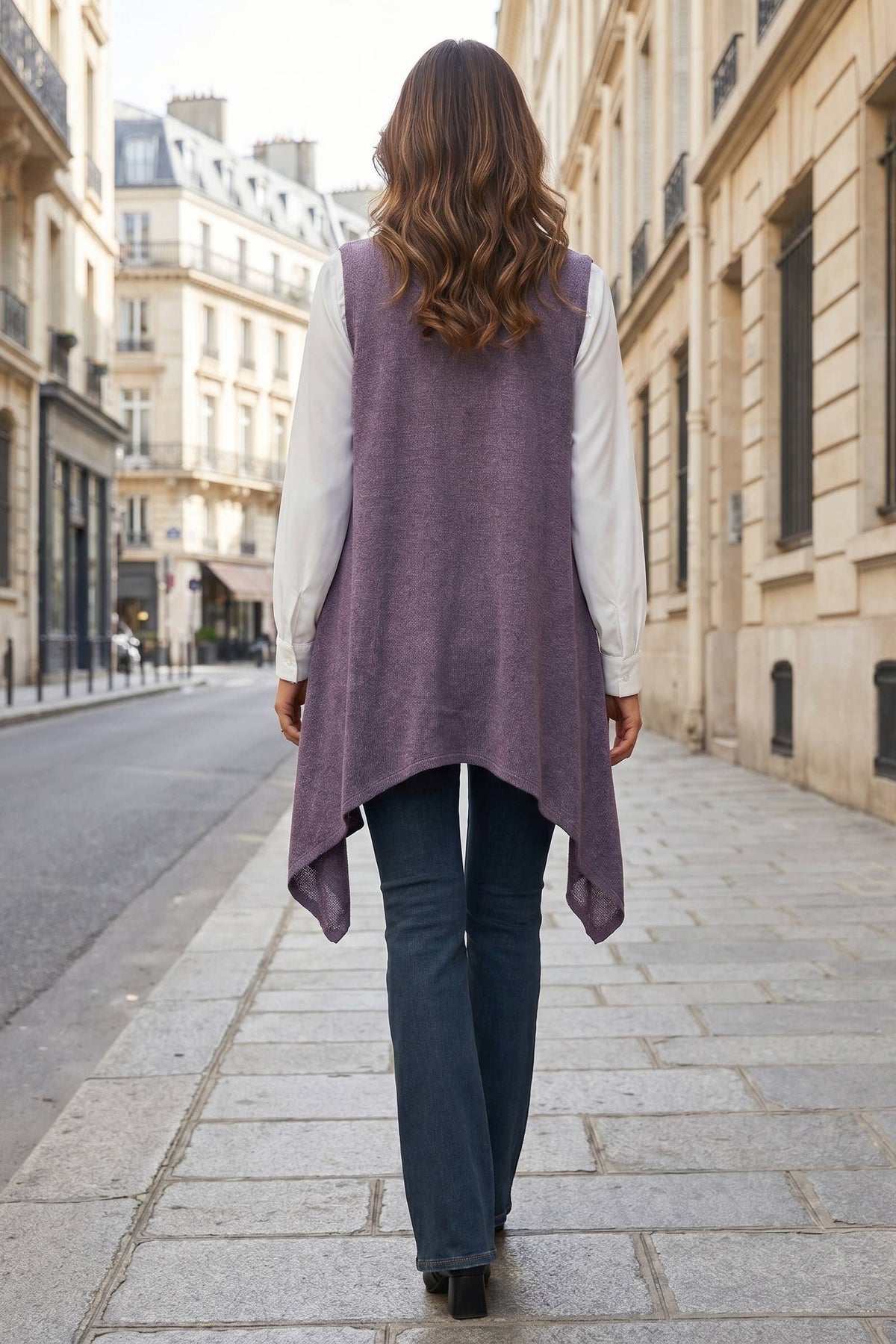 Dear Scarlett - Sleeveless Knit Vest: BLACK / S