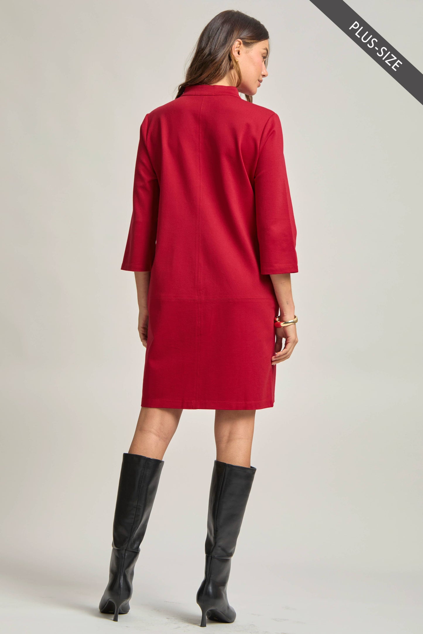 Dear Scarlett - PLUS SIZE Magic  A-Line Dress: Red