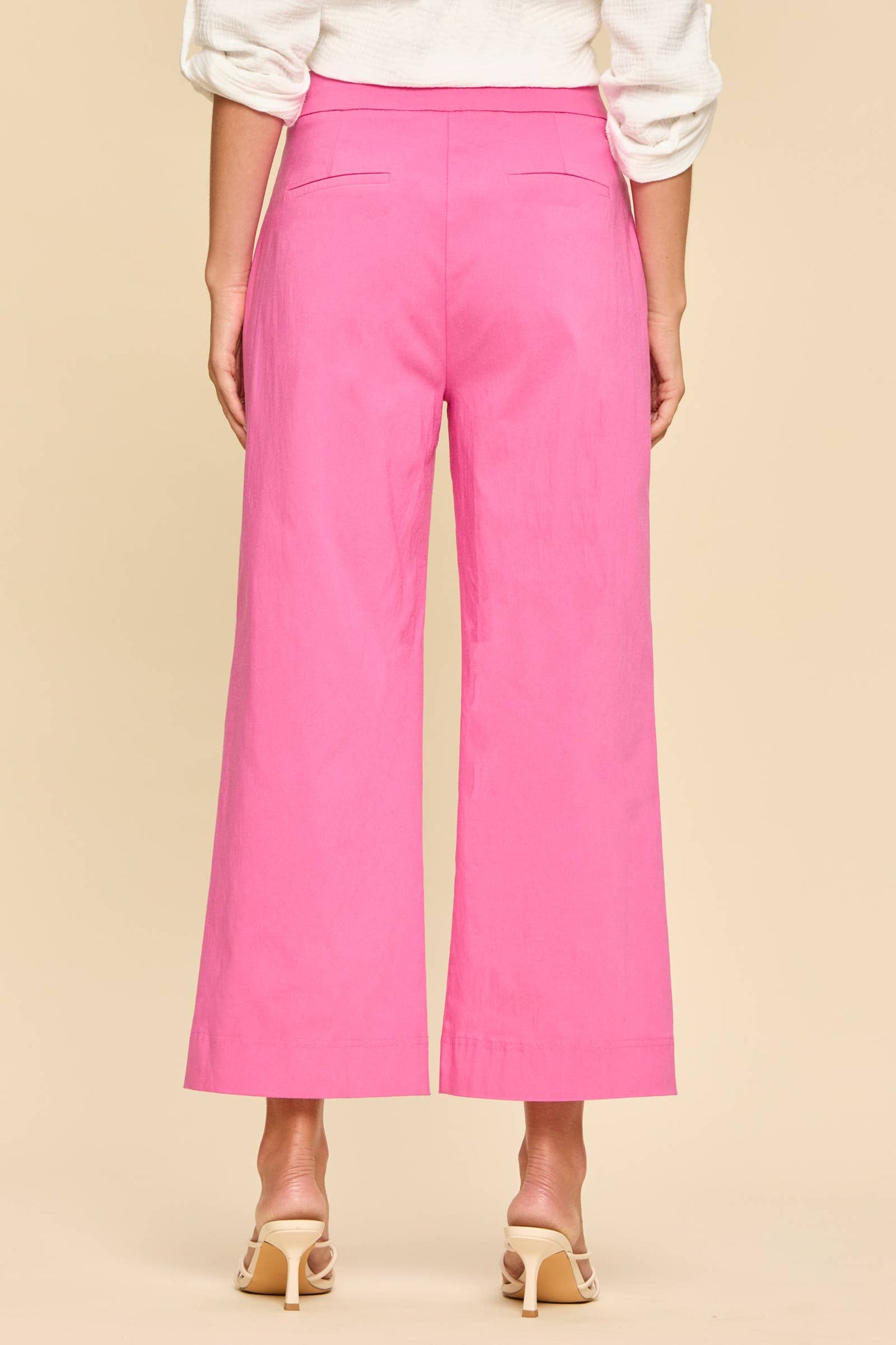 Dear Scarlett - Everyday Only Pair Wide Leg Pants: OFF WHITE