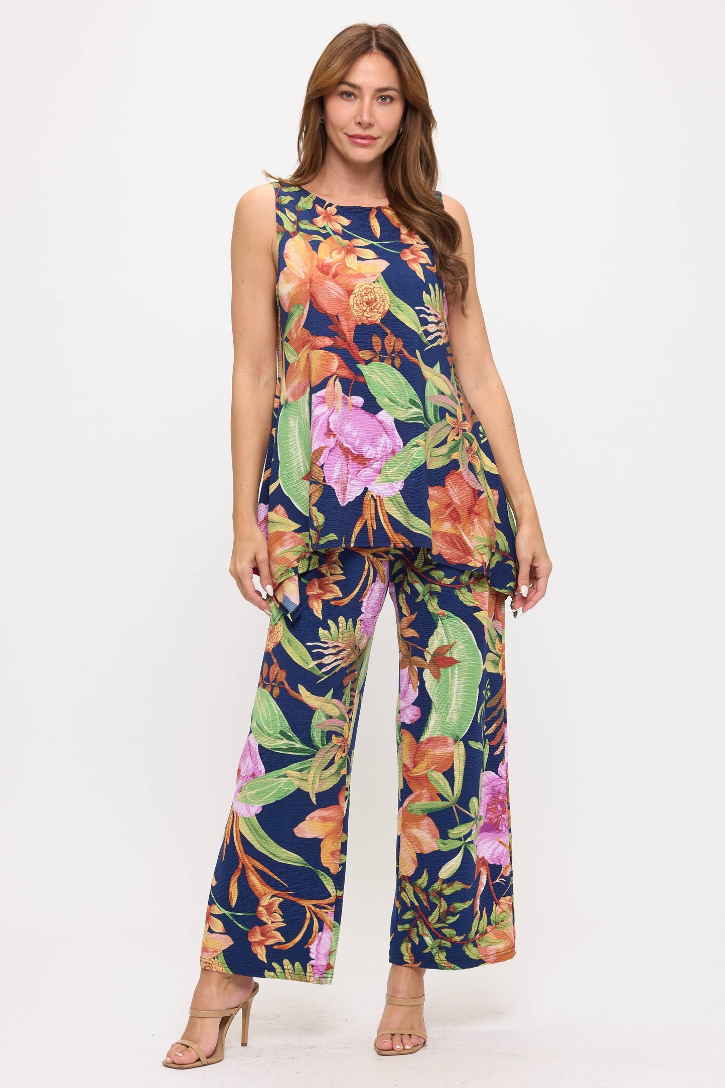 Jostar - Venechia Pleated Wide Leg Pants-5042VP-ARP1-W528: M