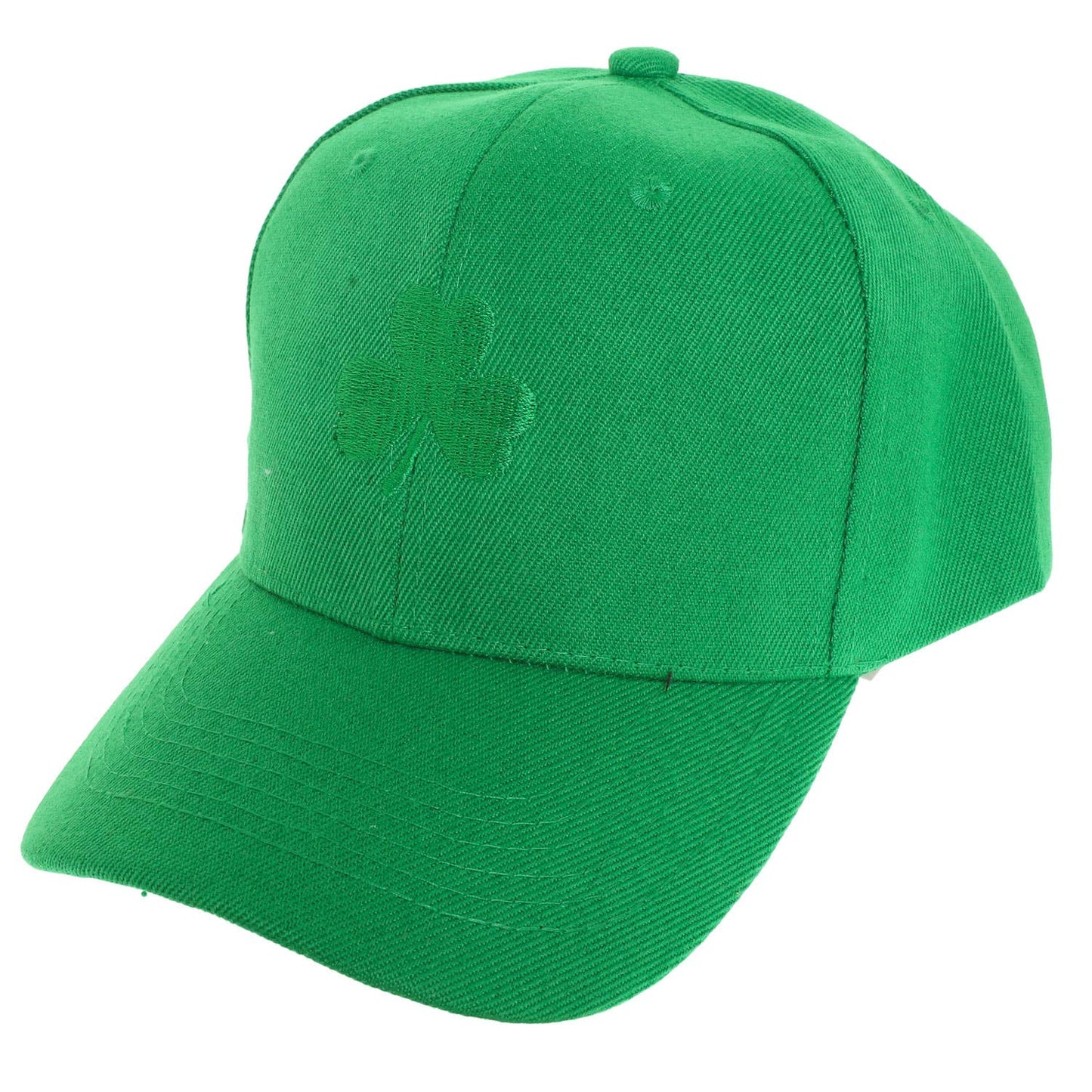 SP Sophia Collection - Saint Patrick’s Day Theme Denim Fit Baseball Cap: White