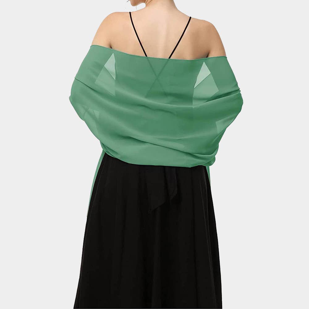Sensibling Corp. - Lightweight Chiffon Shawl Scarf Wrap: Burgundy