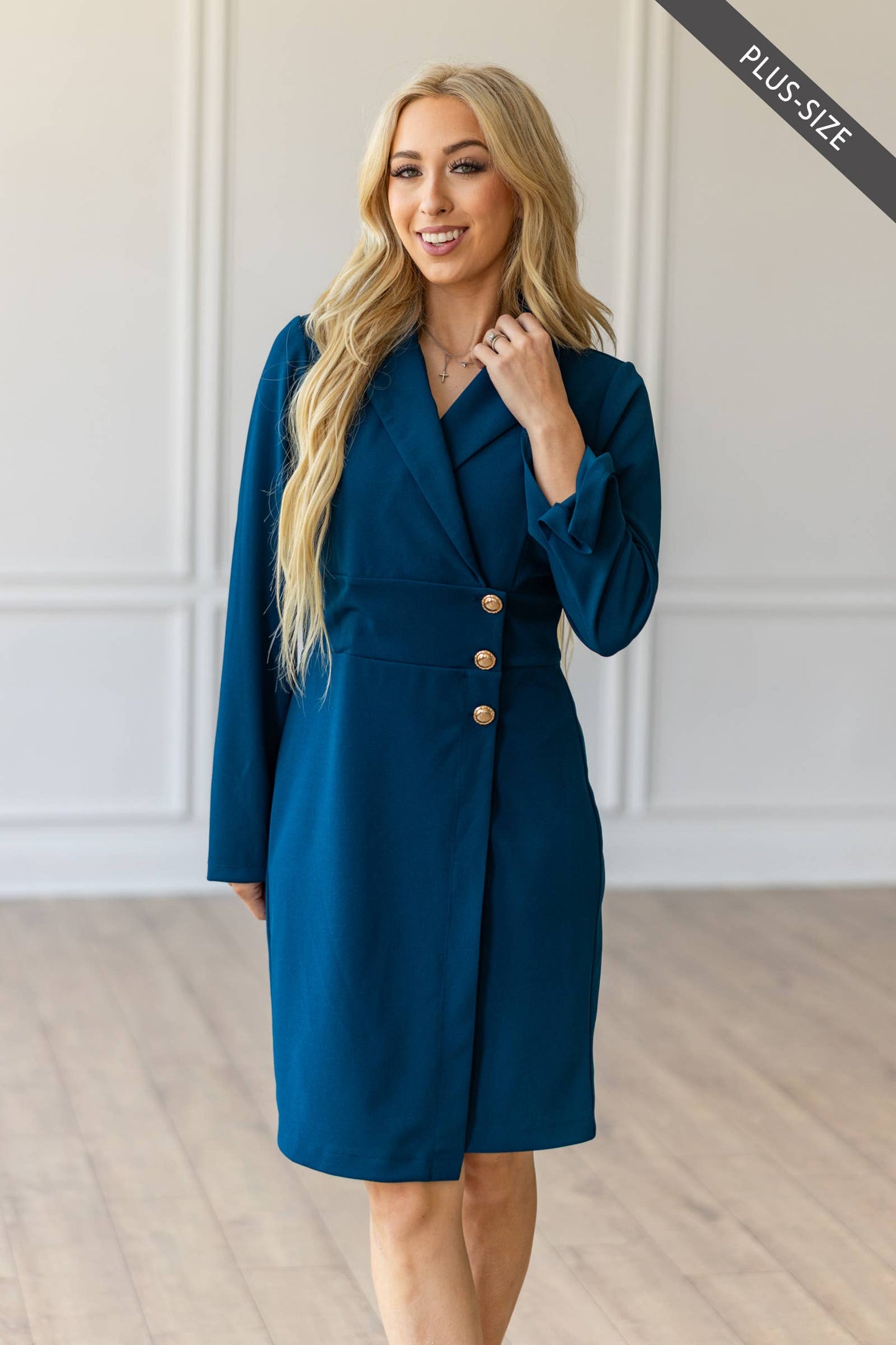 Dear Scarlett - Comfortable Ponte Dress : Olive