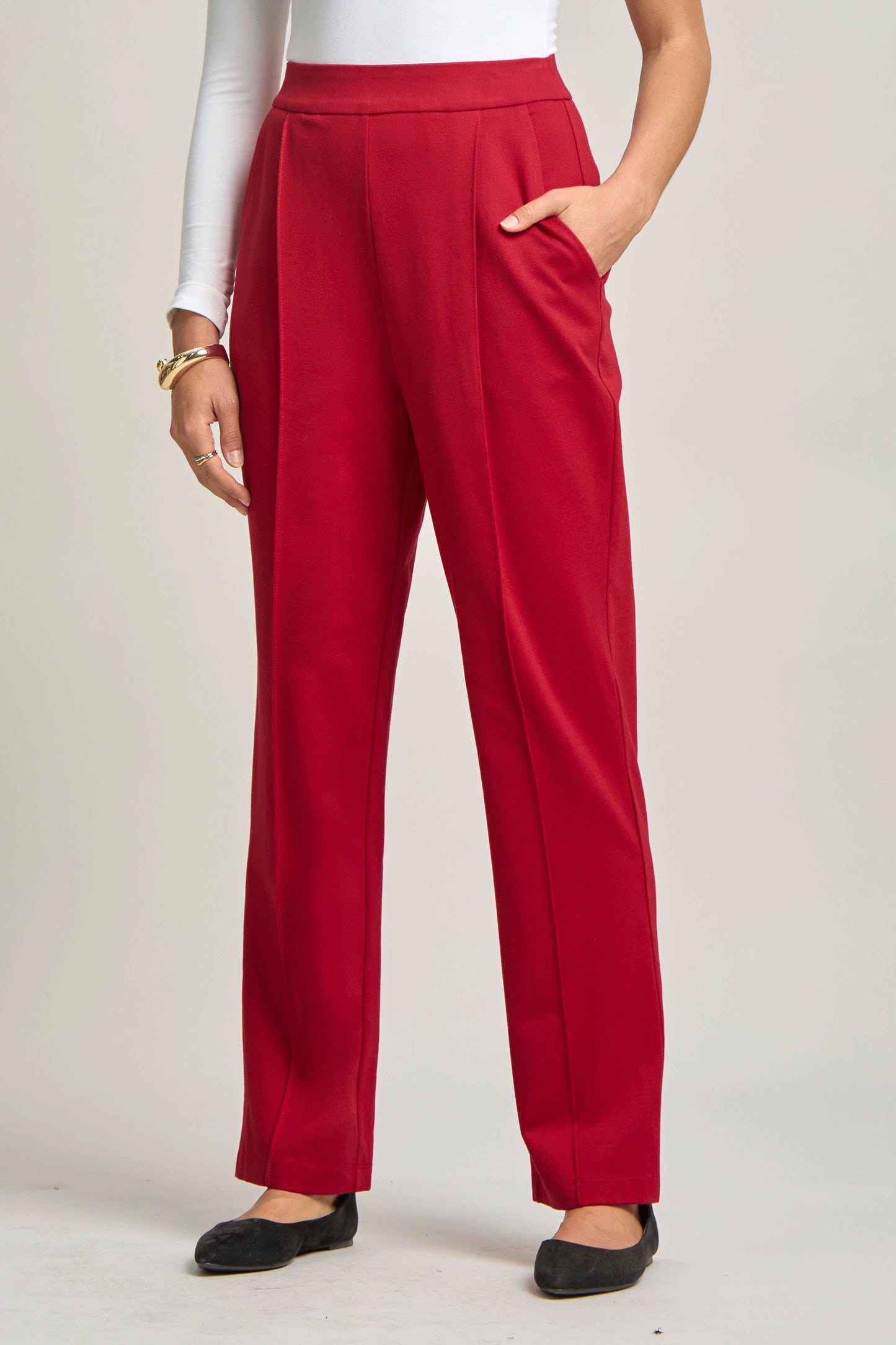 Dear Scarlett - Magic High-Rise Barrel Pants: Black / M