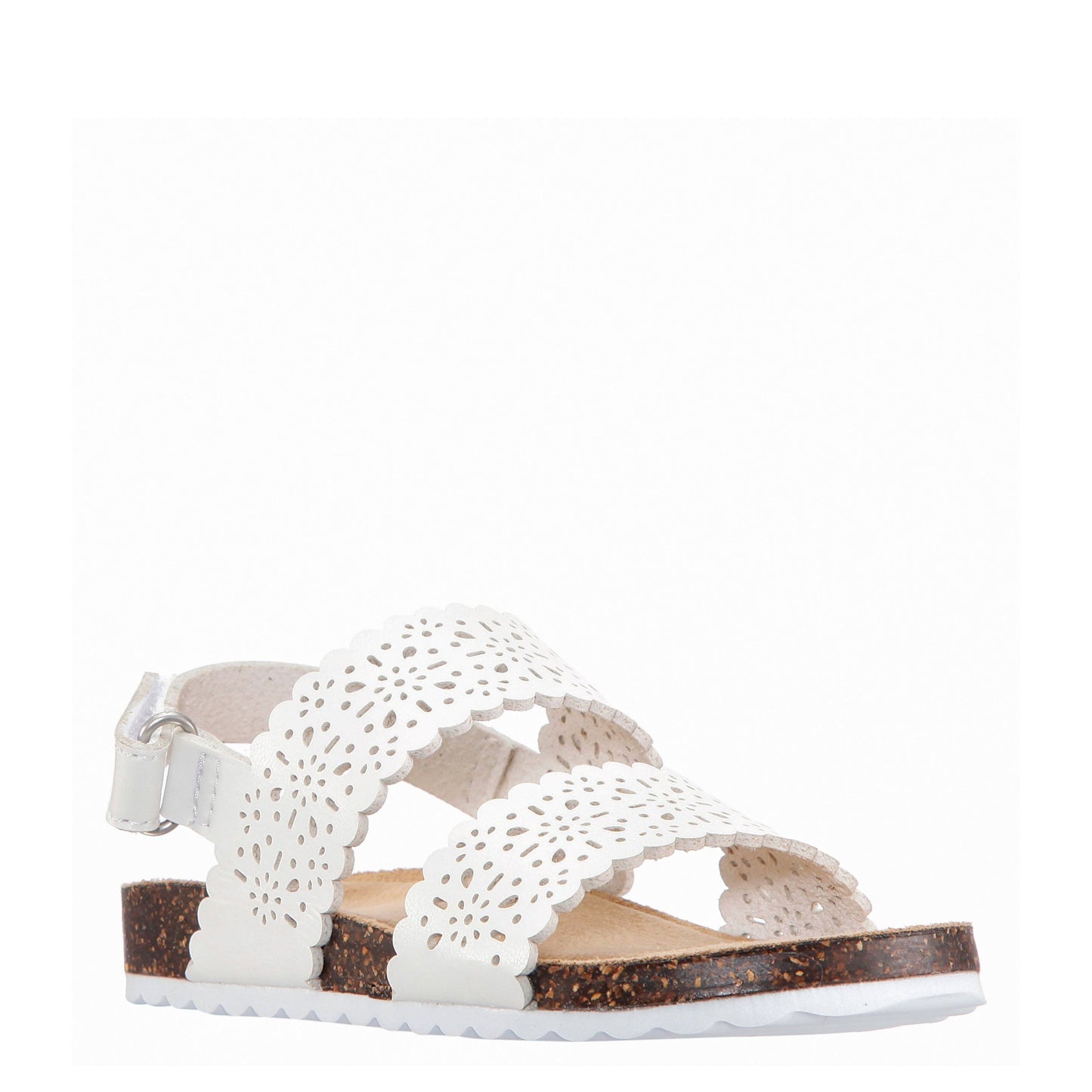 Kidpik - Perforated Sandal: Tan / 2-5 Youth