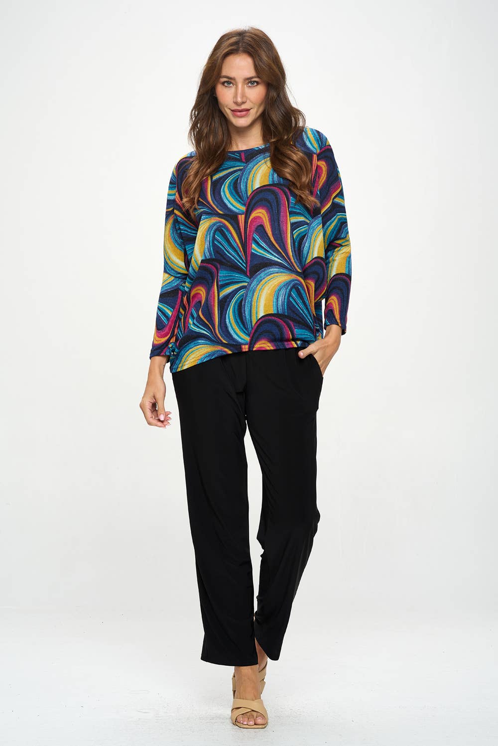 Jostar - Miru Batwing Dolman Top-3070MU-LRP1-W415: S