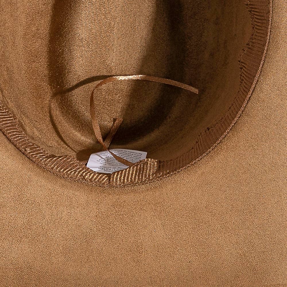 Collections by Fame Accessories - Layered Western Bull Head Strap Cowboy Hat: BK