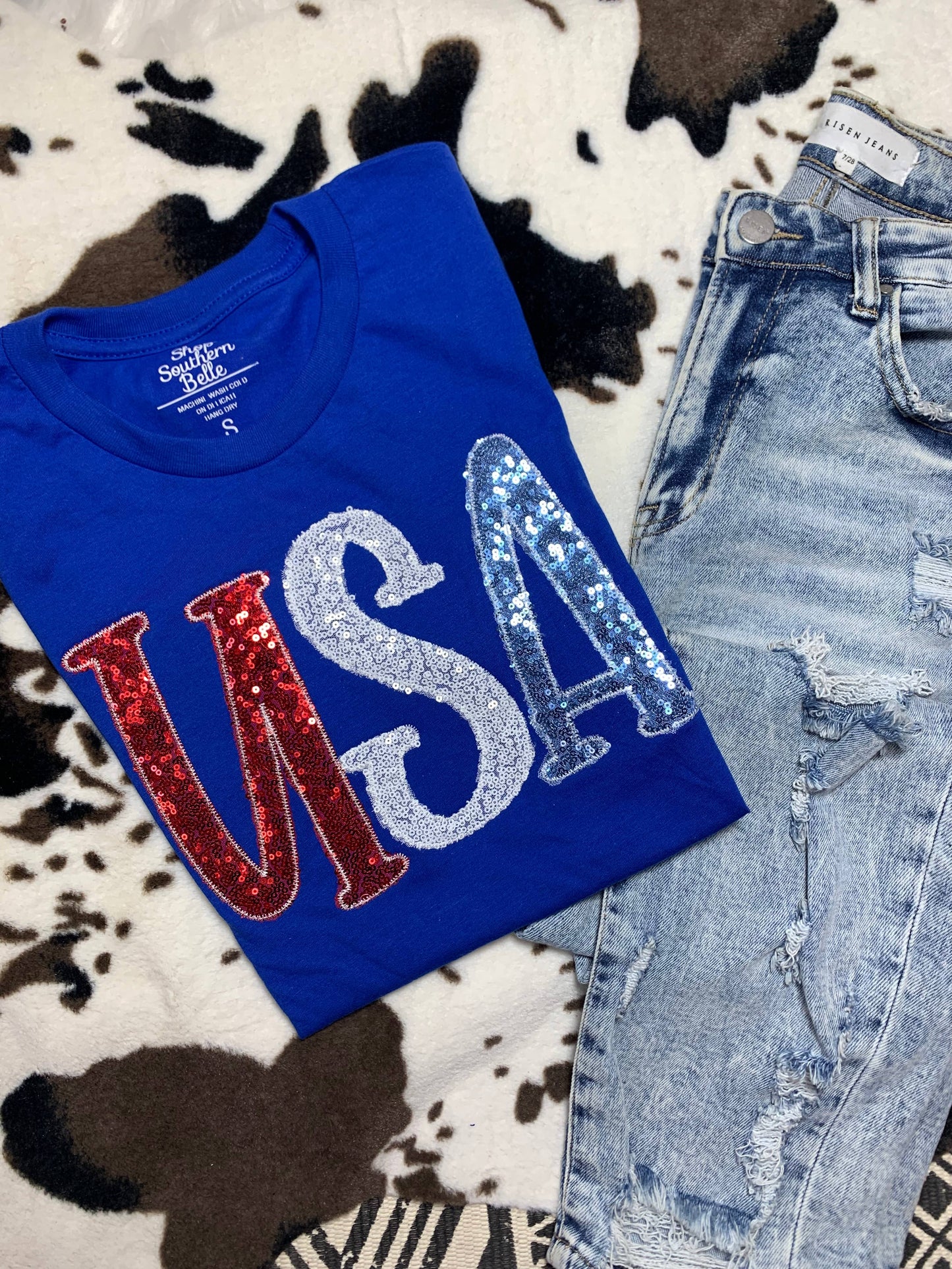 Shop Southern Belle - SALE USA Patriotic 4th of July Short Sleeve: