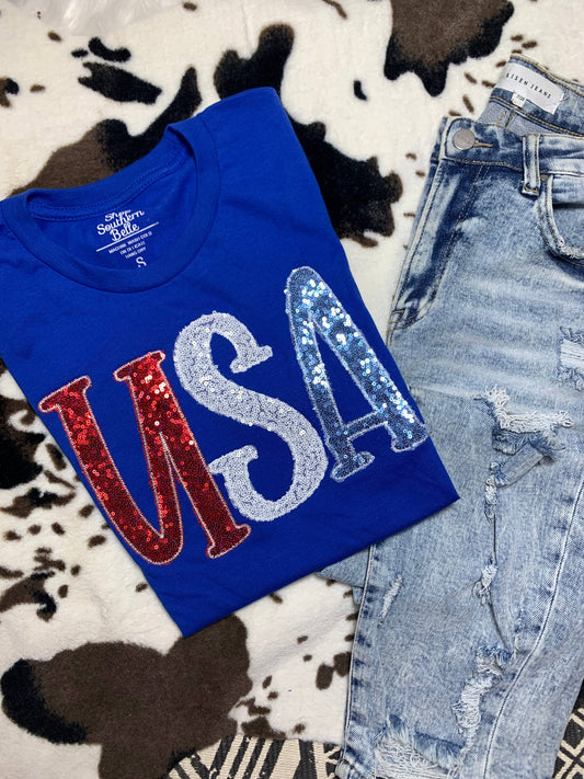 Shop Southern Belle - SALE USA Patriotic 4th of July Short Sleeve: