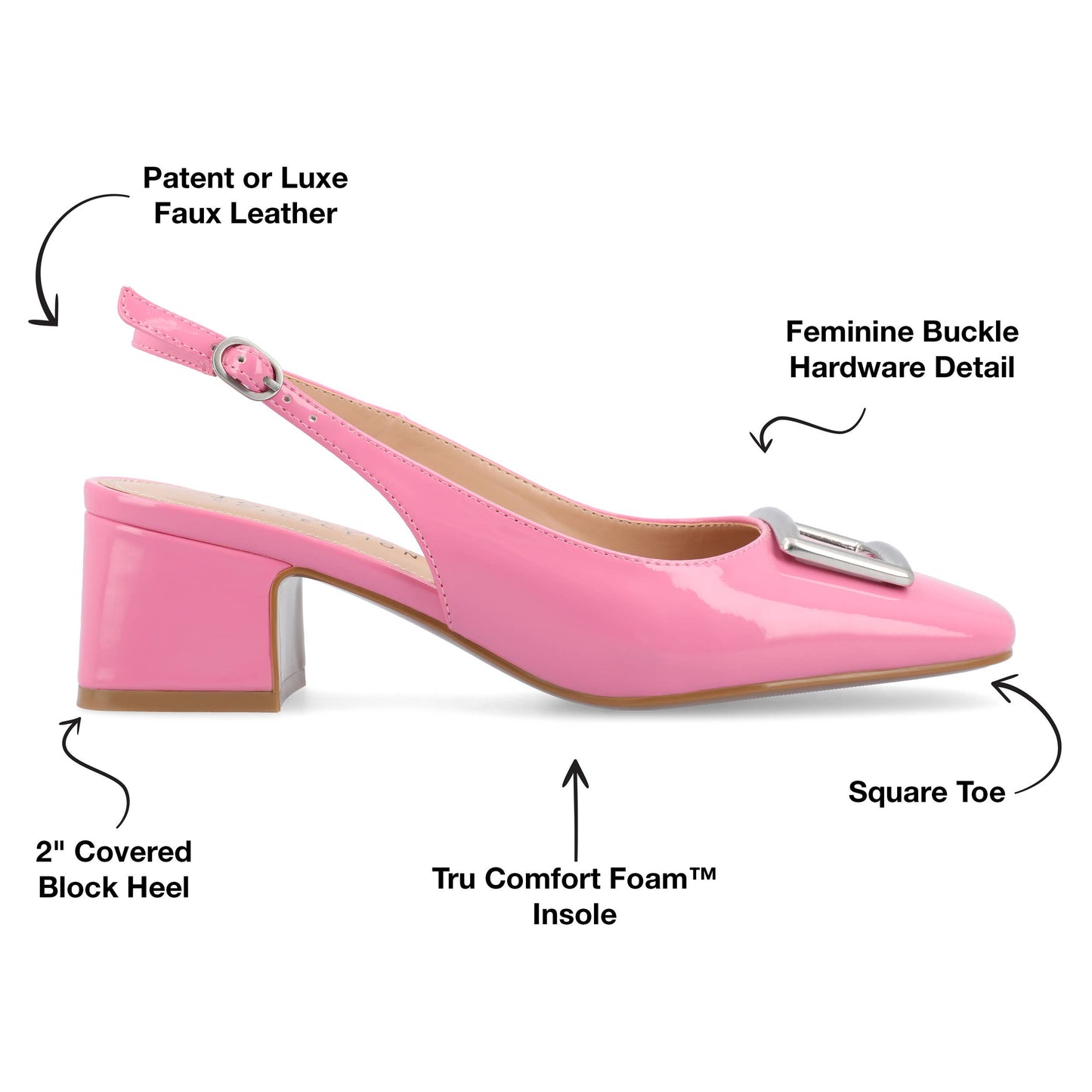 Journee Collection - Journee Collection Women's Tru Comfort Foam™ Everlee Pumps: 8 / Grey