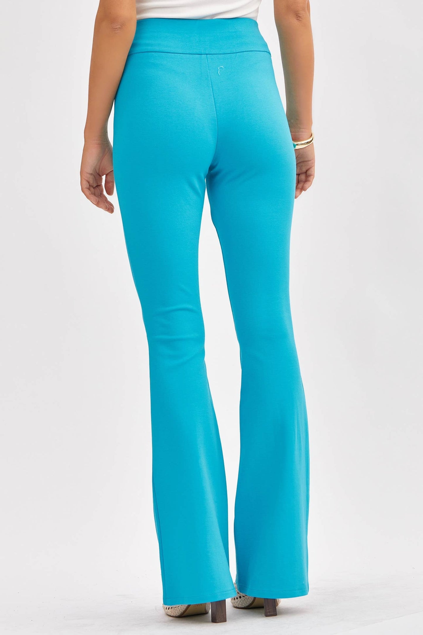 Dear Scarlett - Magic High Waisted Kick Flare Pants: VIOLET / XL