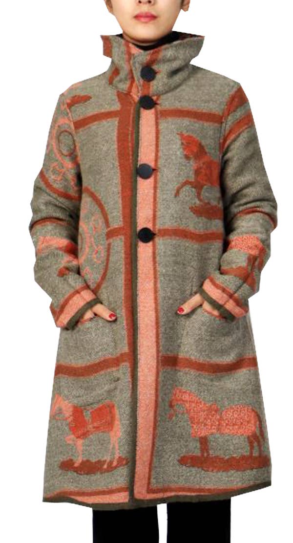 Winding River - Equestrian Orange Reversible Coat – Gallop Collection: XL