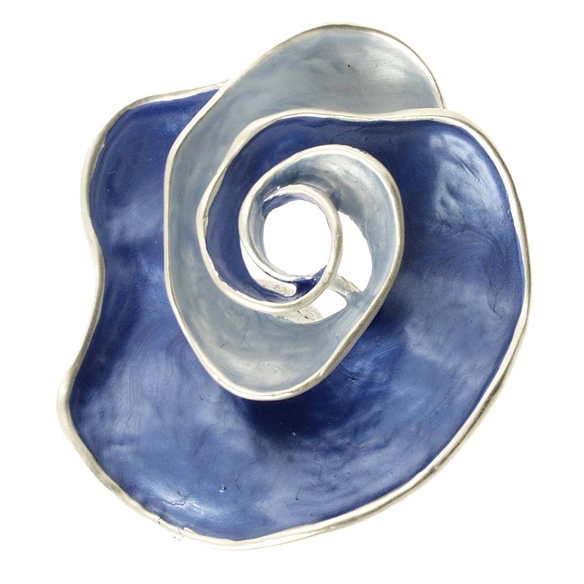 Origin Jewelry - Blue Flower Magnetic Brooch: Rose
