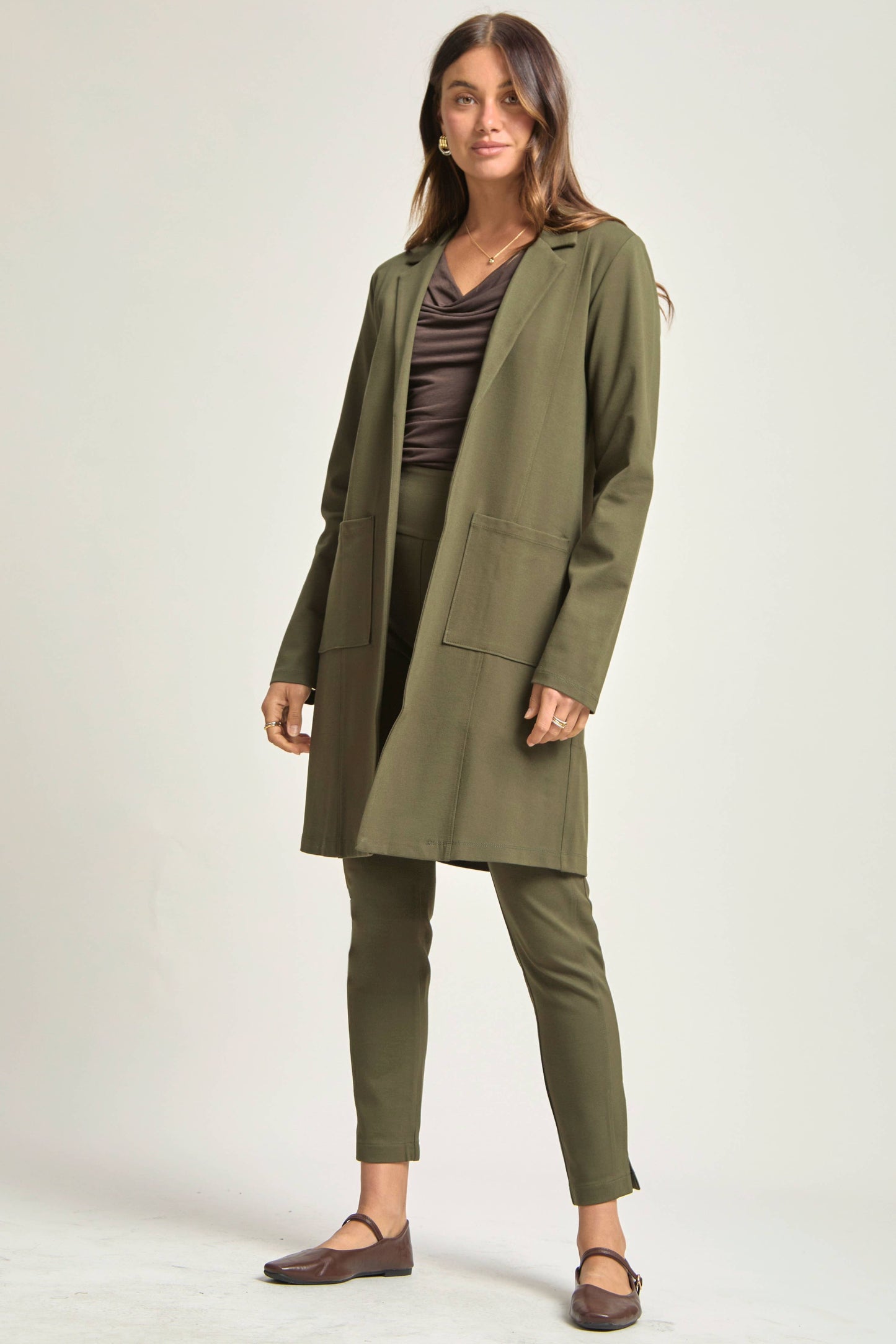 Dear Scarlett - Magic Chic Midi Jacket: Red